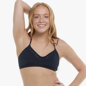 NWT Body Glove Women's Ruth Fixed Triangle Bikini Top Medium Black